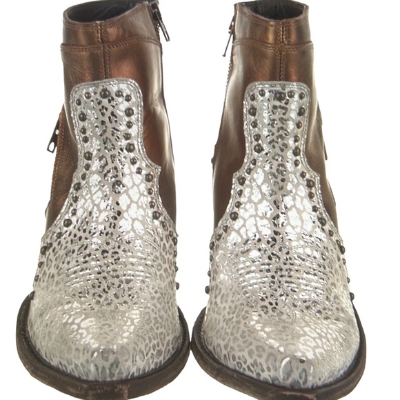 NEW! OLD GRINGO DURAN LEATHER ANKLE WESTERN BOOTS BOX & DUST BAG - Picture 6 of 9